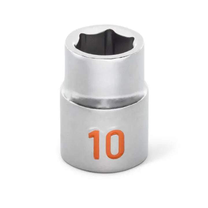 GEARWRENCH Set of 14 3/8 in Drive 6 Point Metric Hi-Viz Socket - GW 80552H