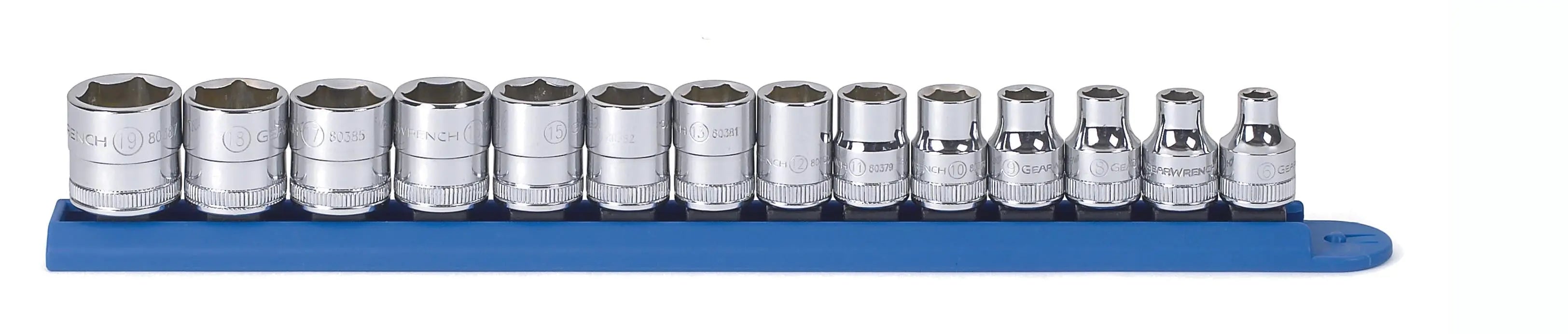 GEARWRENCH 14 Pc. 3/8" Drive 6 Point Metric Standard Socket Set 80552 GEARWRENCH