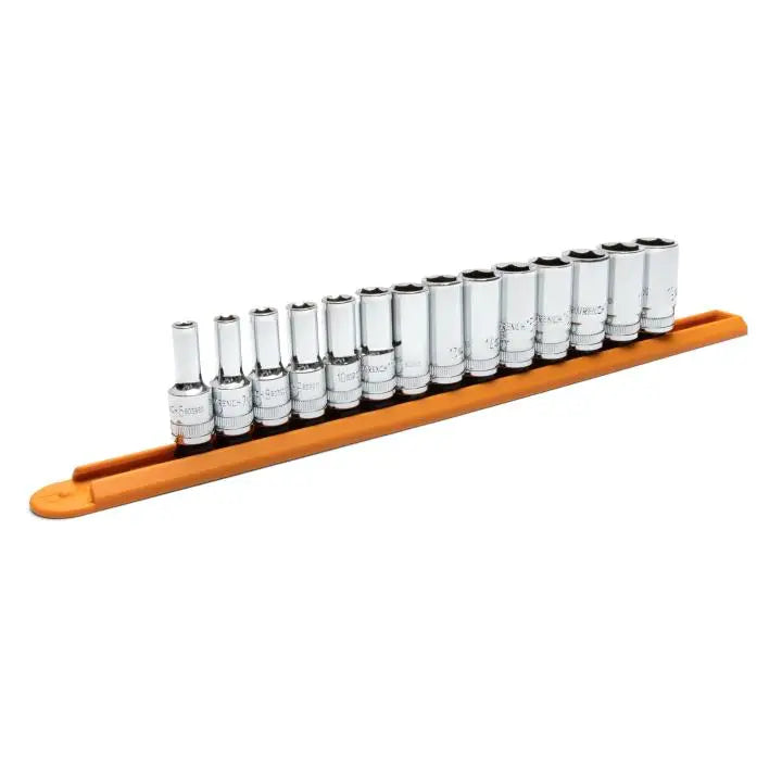GEARWRENCH Set of 14 3/8 in Drive 6-Point Mid Length Metric Sockets - GW 80554S-06 Socket Set GEARWRENCH