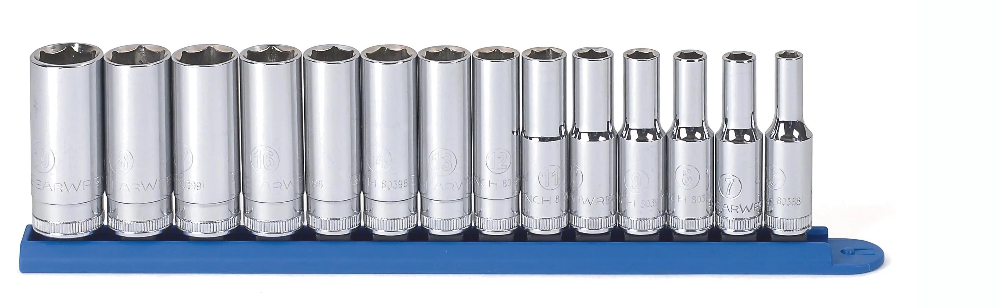 GEARWRENCH 14 Pc. 3/8" Drive 6 Point Metric Deep Socket Set 80554 GEARWRENCH