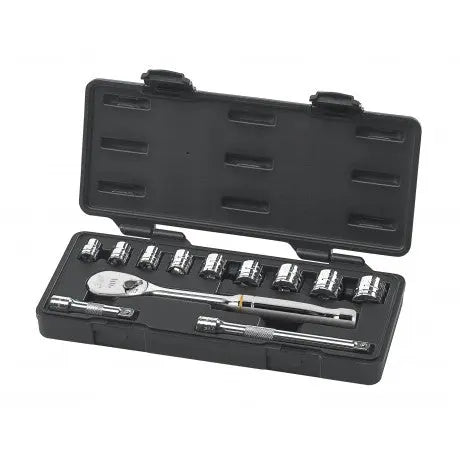 GEARWRENCH 12 Pc. 3/8" Drive 6 Point SAE Standard Mechanics Tool Set 80556 GEARWRENCH