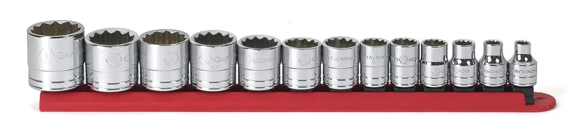 GEARWRENCH 13 Pc. 3/8" Drive 12 Point SAE Standard Socket Set 80561 GEARWRENCH