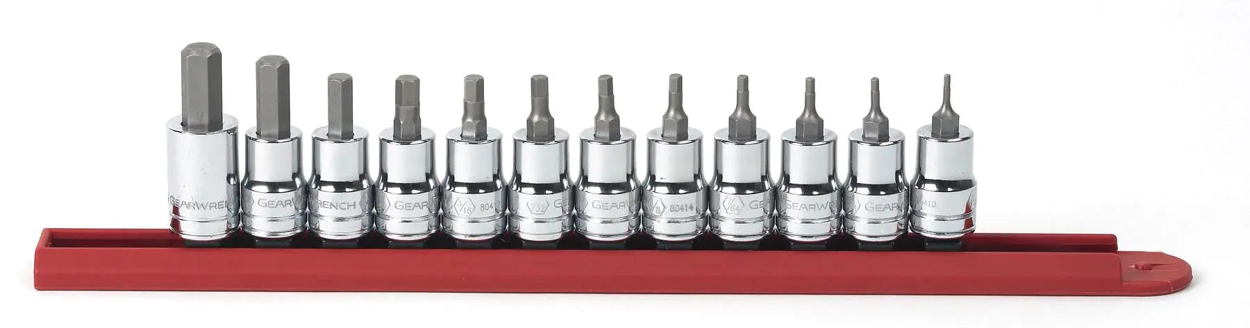 GEARWRENCH 12 Pc. 3/8" Drive SAE Hex Bit Socket Set 80581 GEARWRENCH
