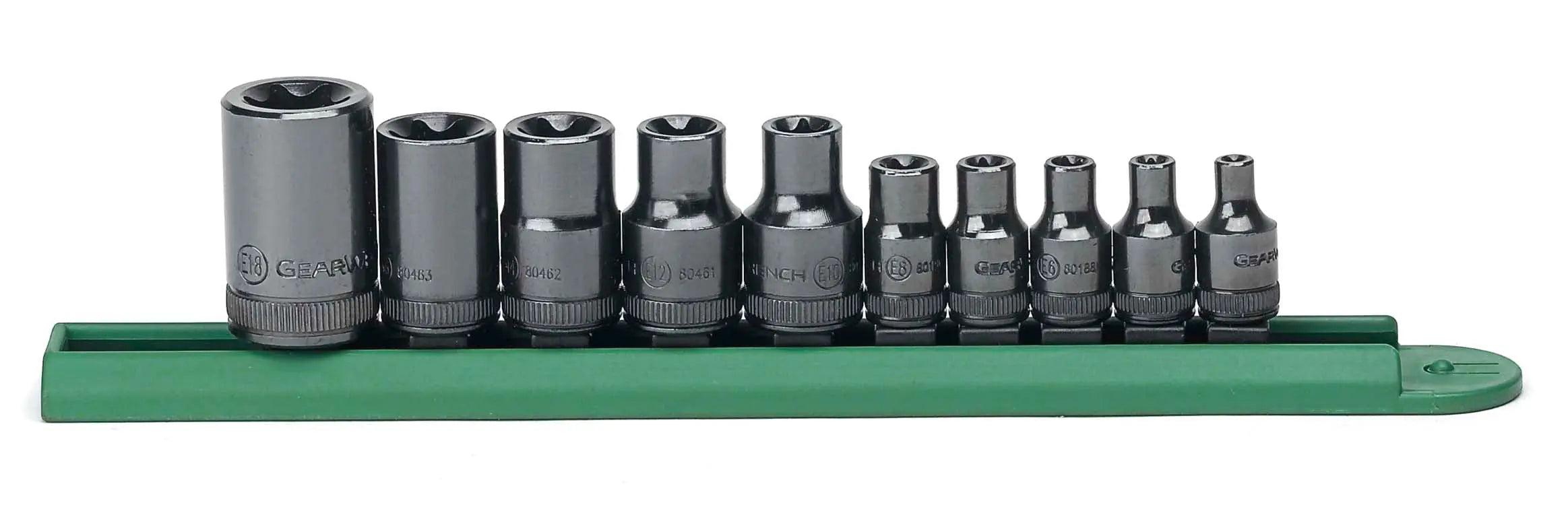 GEARWRENCH 10 Pc. 1/4", 3/8", and 1/2" Drive External Torx Socket Set 80582 GEARWRENCH