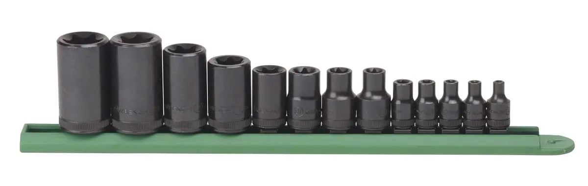 GEARWRENCH 13 Pc. 1/4", 3/8", and 1/2" Drive External Torx Socket Set 80583 GEARWRENCH