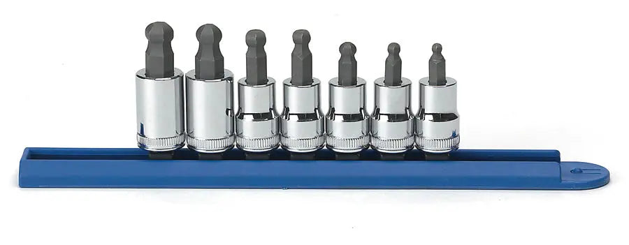 GEARWRENCH 7 Pc. 3/8" Drive Metric Ball End Hex Bit Socket Set 80587 GEARWRENCH
