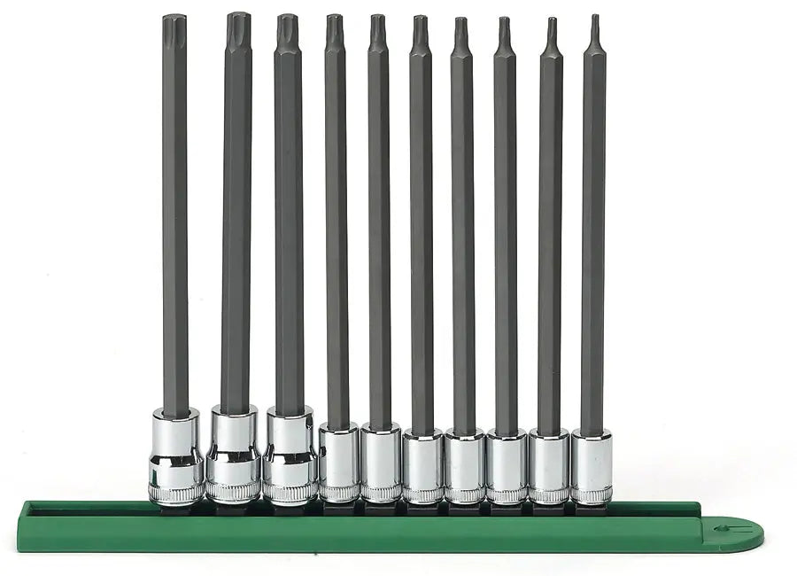 GEARWRENCH 10 Pc. 1/4" and 3/8" Drive Long Torx Bit Socket Set 80588 GEARWRENCH