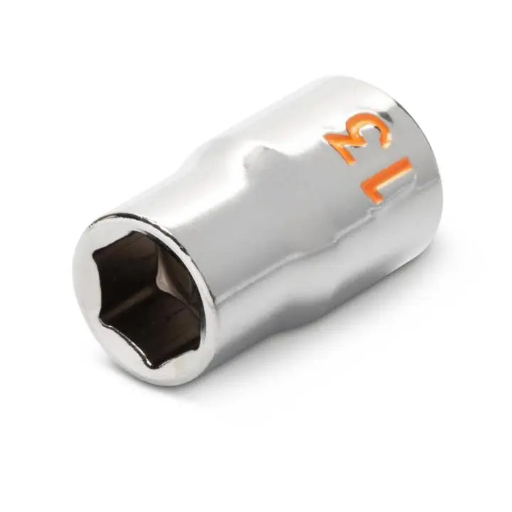 GEARWRENCH Set of 13 1/2 in Drive 6 Point Metric Hi-Viz Socket - GW 80702H