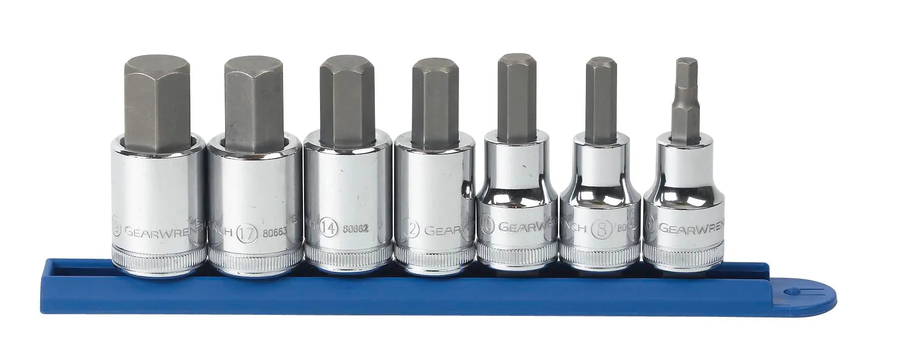 GEARWRENCH 7 Pc. 1/2" Drive Metric Hex Bit Socket Set 80720 GEARWRENCH