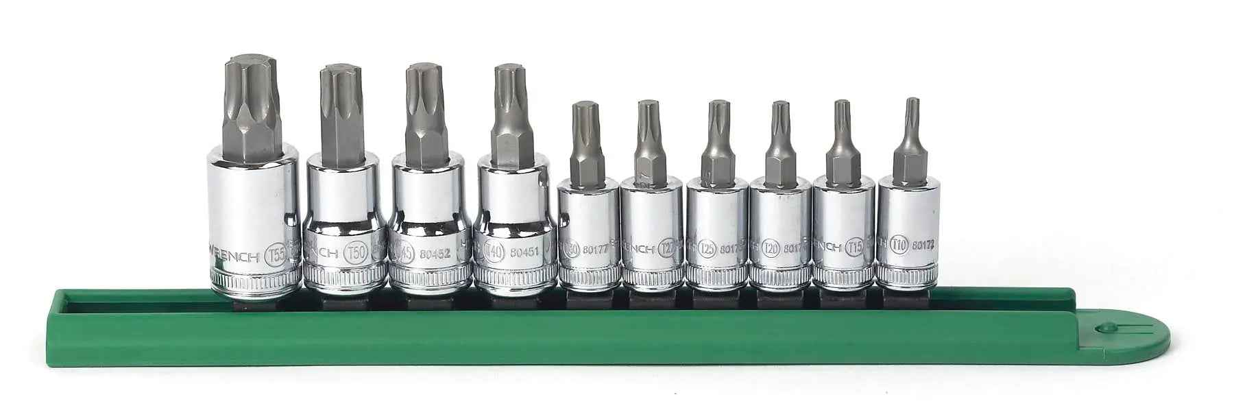GEARWRENCH 10 Pc. 1/4" and 3/8" Drive Torx Bit Socket Set 80722 GEARWRENCH