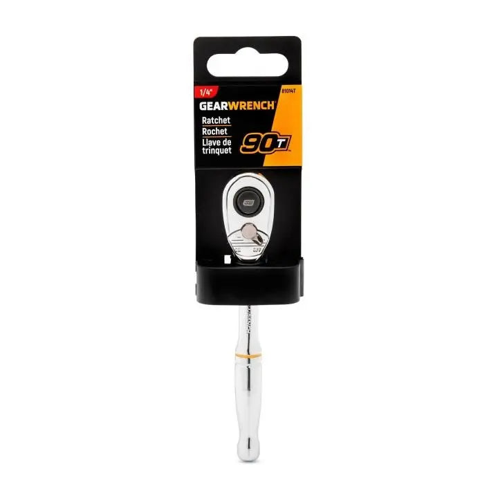 GEARWRENCH 1/4 in Drive 90-Tooth Quick Release Teardrop Ratchet - GW 81014T Ratchet GEARWRENCH