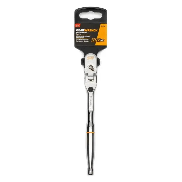 GEARWRENCH 1/4 in Drive 120XP Locking Flex Head Ratchet, 7 in - GW 81054 Ratchet GEARWRENCH