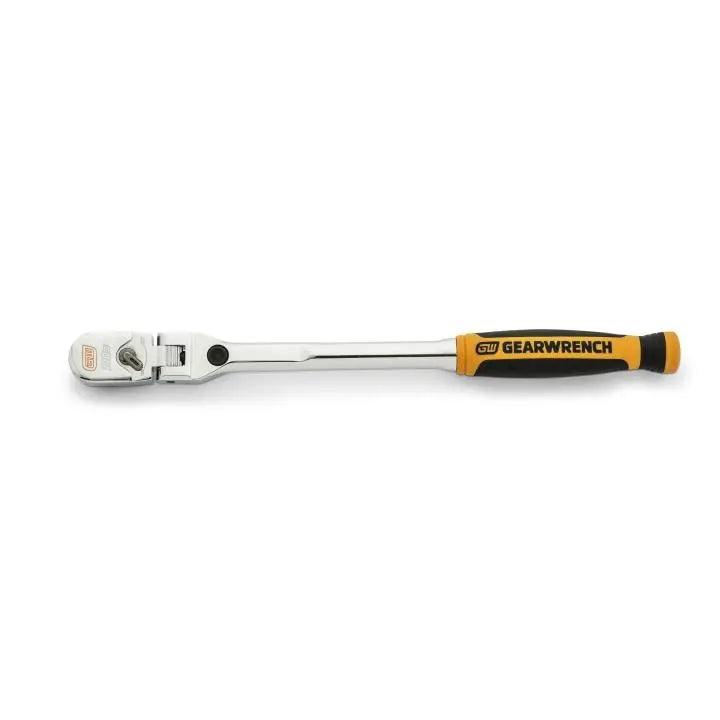 GEARWRENCH 1/4 in Drive 120XP Dual Material Handle Locking Flex Head Ratchet, 9 in - GW 81055 Ratchet GEARWRENCH
