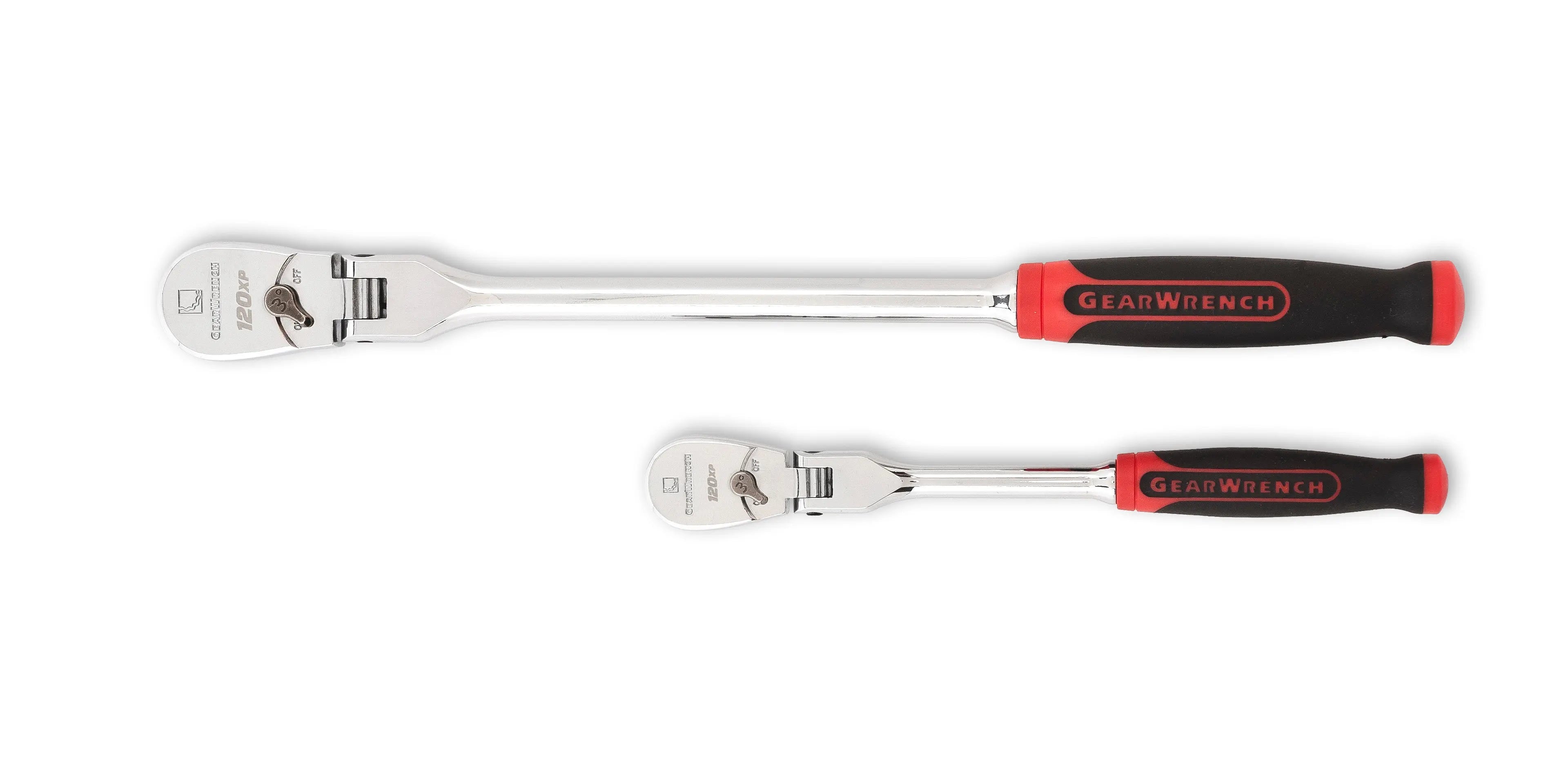 GEARWRENCH 2 Pc. 1/4" and 3/8" Drive 120XP Dual Material Flex Handle Teardrop Ratchet Set 81204XP Ratchet Set GEARWRENCH