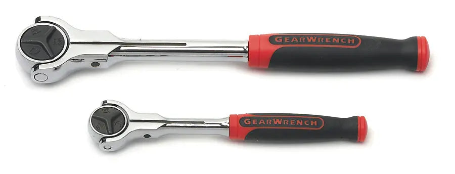 GEARWRENCH 2 Pc. 1/4" and 3/8" Drive 72-Tooth Dual Material Roto Ratchet Set 81223 Ratchet Set GEARWRENCH