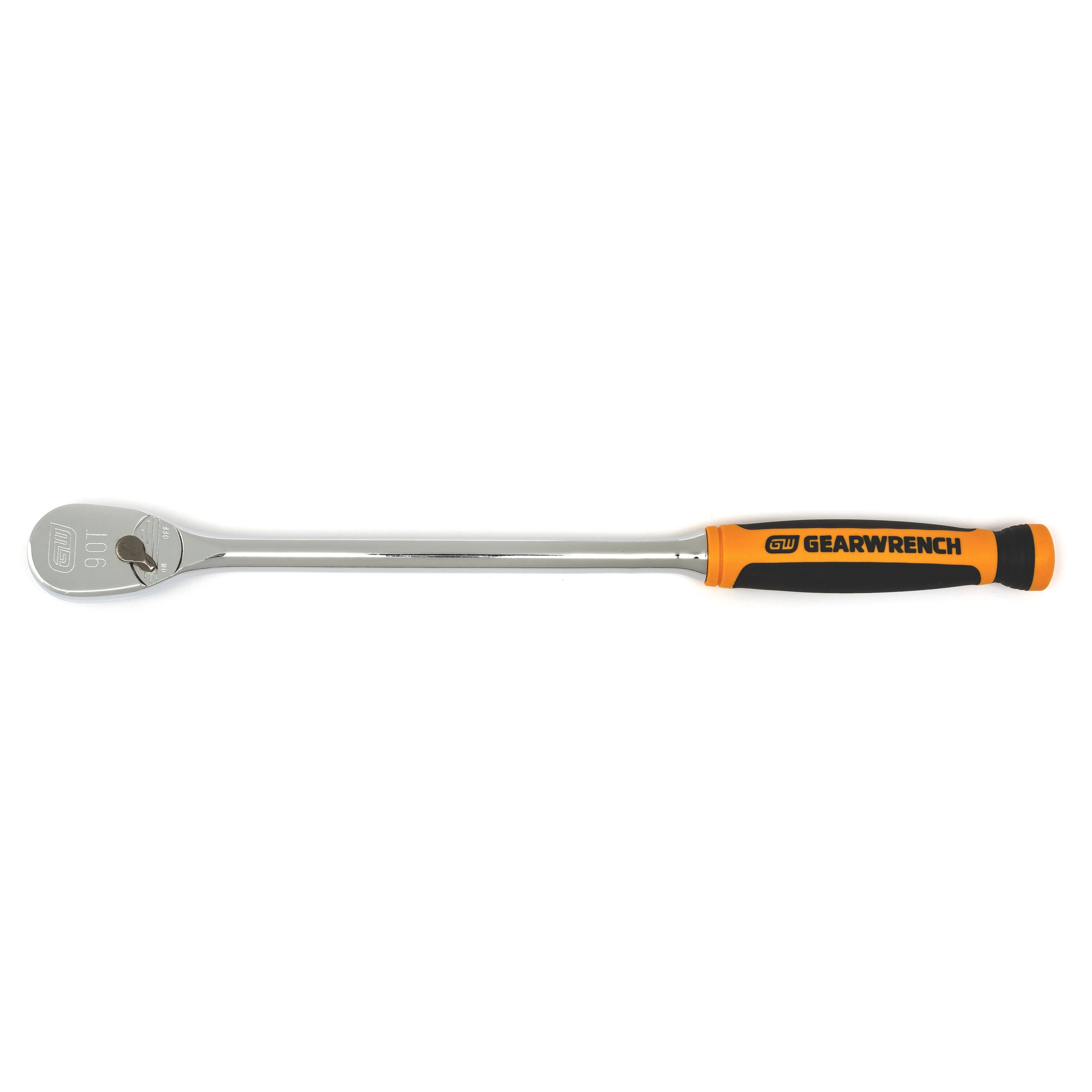 GEARWRENCH 3/8" Drive 90-Tooth Long Handle Dual Material Teardrop Ratchet 13" 81265T Ratchet GEARWRENCH