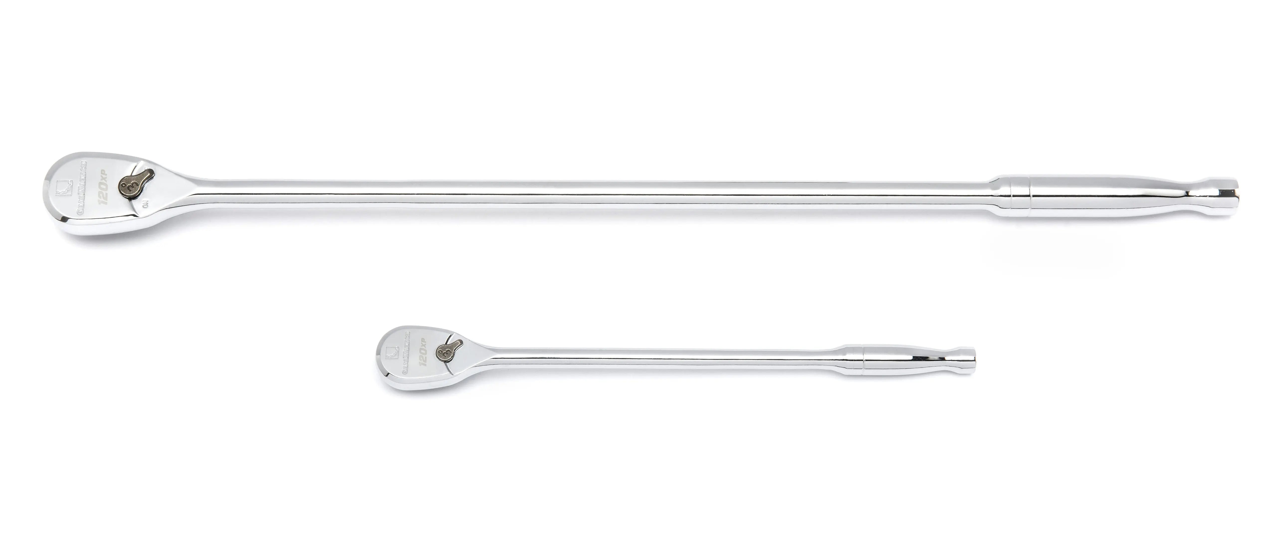 GEARWRENCH 2 Pc. 1/4" and 3/8" Drive 120XP Extra Long Handle Full Polish Teardrop Ratchet Set 81271XP Ratchet Set GEARWRENCH