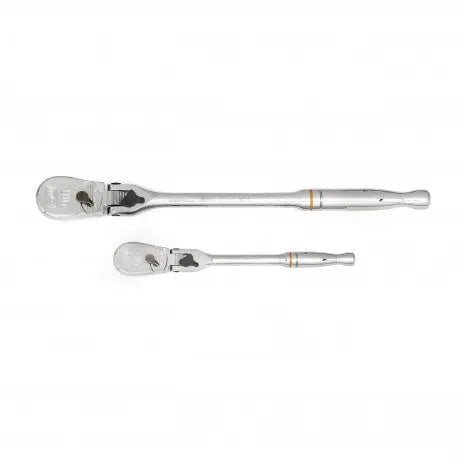 GEARWRENCH 2 Pc. 1/4" and 3/8" 90-Tooth Locking Flex Head Teardrop Ratchet Set 81274T Ratchet Set GEARWRENCH
