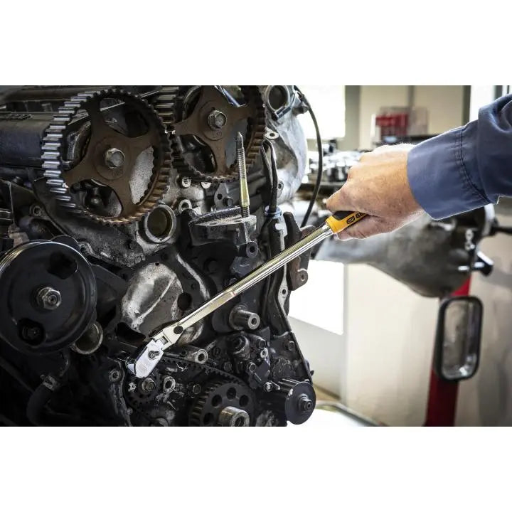 GEARWRENCH 3/8 in Drive 120XP Dual Material Handle Locking Flex Head Ratchet, 15.5 in - GW 81321 Ratchet GEARWRENCH