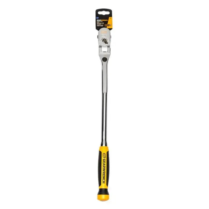GEARWRENCH 1/2 in Drive 120XP Dual Material Handle Locking Flex Head Ratchet, 19 in - GW 81375 Ratchet GEARWRENCH