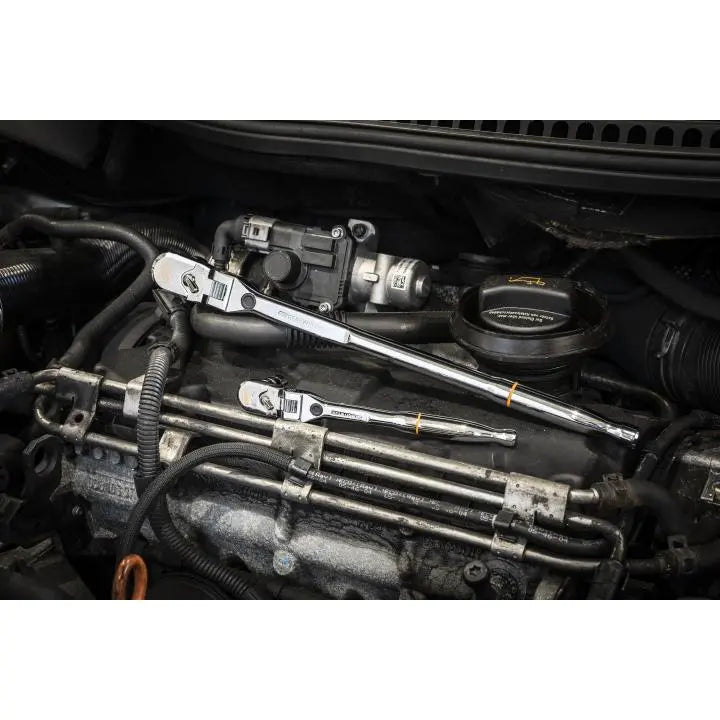 GEARWRENCH Set of 2 1/4 in, 3/8 in Drive 120XP Locking Flex Head Ratchets - GW 81380 Ratchet Set GEARWRENCH