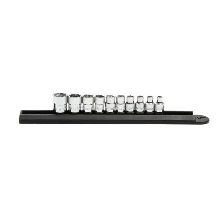 GEARWRENCH Set of 10 1/4 in Drive 6-Point Stubby SAE Sockets - GW 81395 Socket Set GEARWRENCH