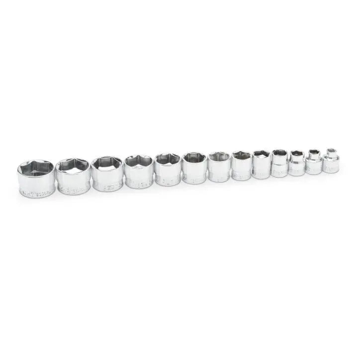 GEARWRENCH Set of 13 3/8 in Drive 6-Point Stubby SAE Sockets - GW 81397 Socket Set GEARWRENCH