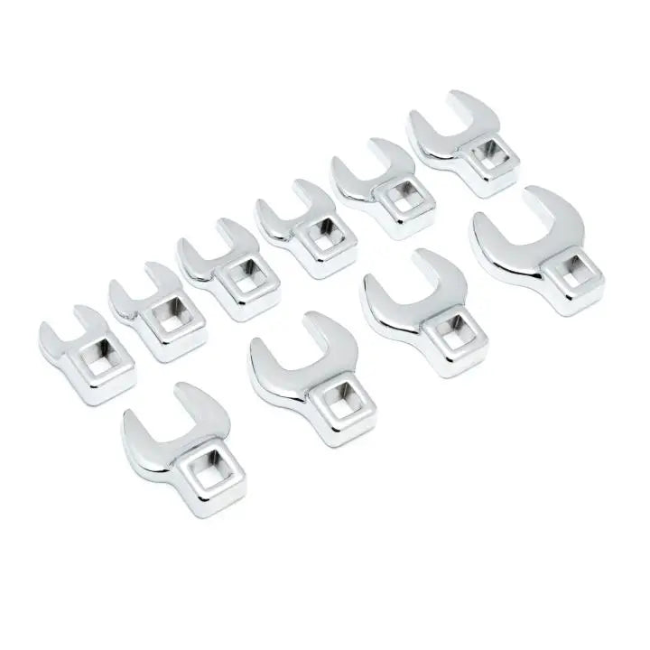 GEARWRENCH Set of 10 3/8 in Drive Metric Crowfoot Wrench - GW 81909 GEARWRENCH