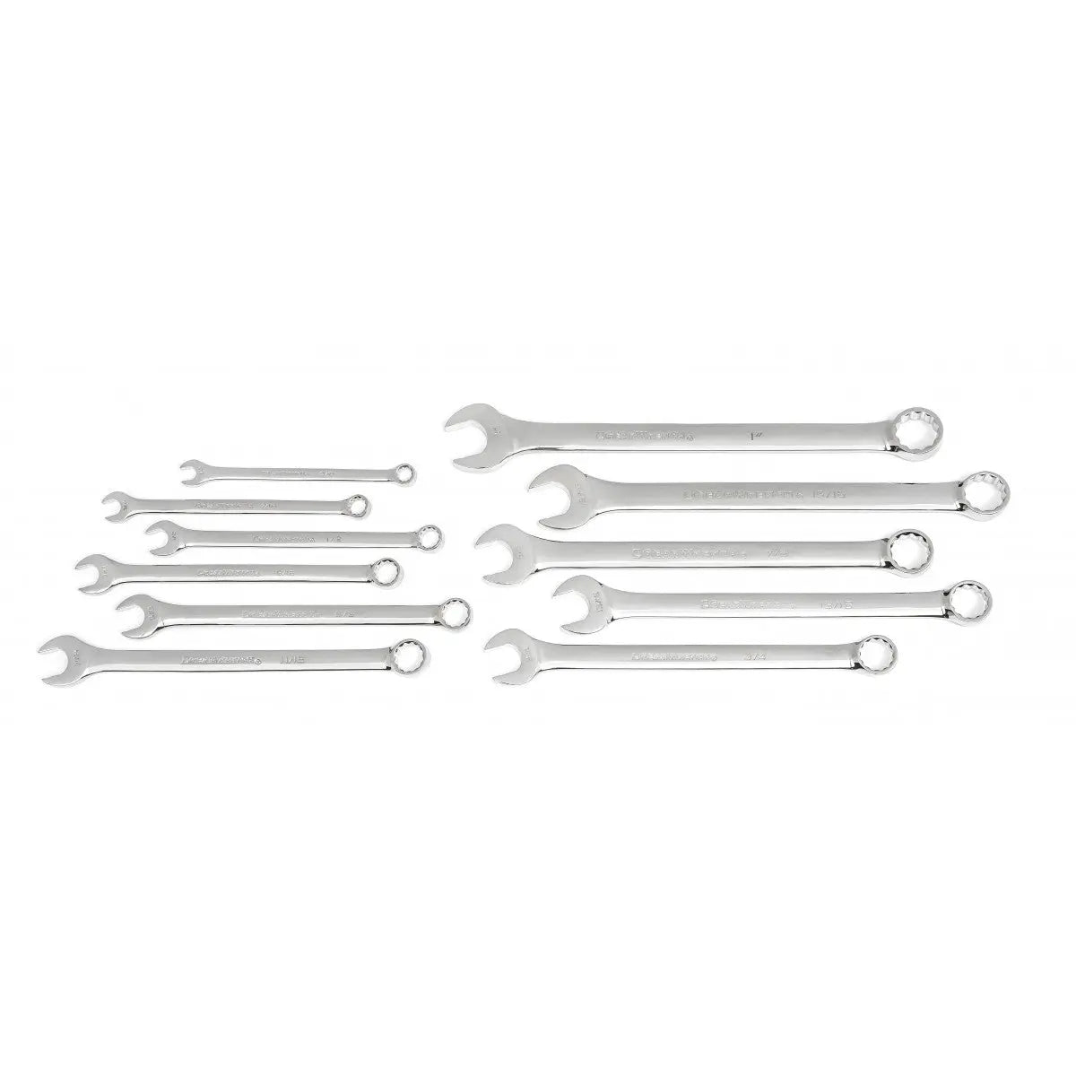 GEARWRENCH 11 Pc. 12 Point SAE Long Pattern Combination Wrench Set with Roll 81934 Wrench Set GEARWRENCH
