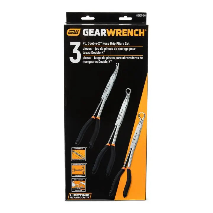 GEARWRENCH Set of 3 Double-X Hose Grip Plier - GW 82107-06 GEARWRENCH
