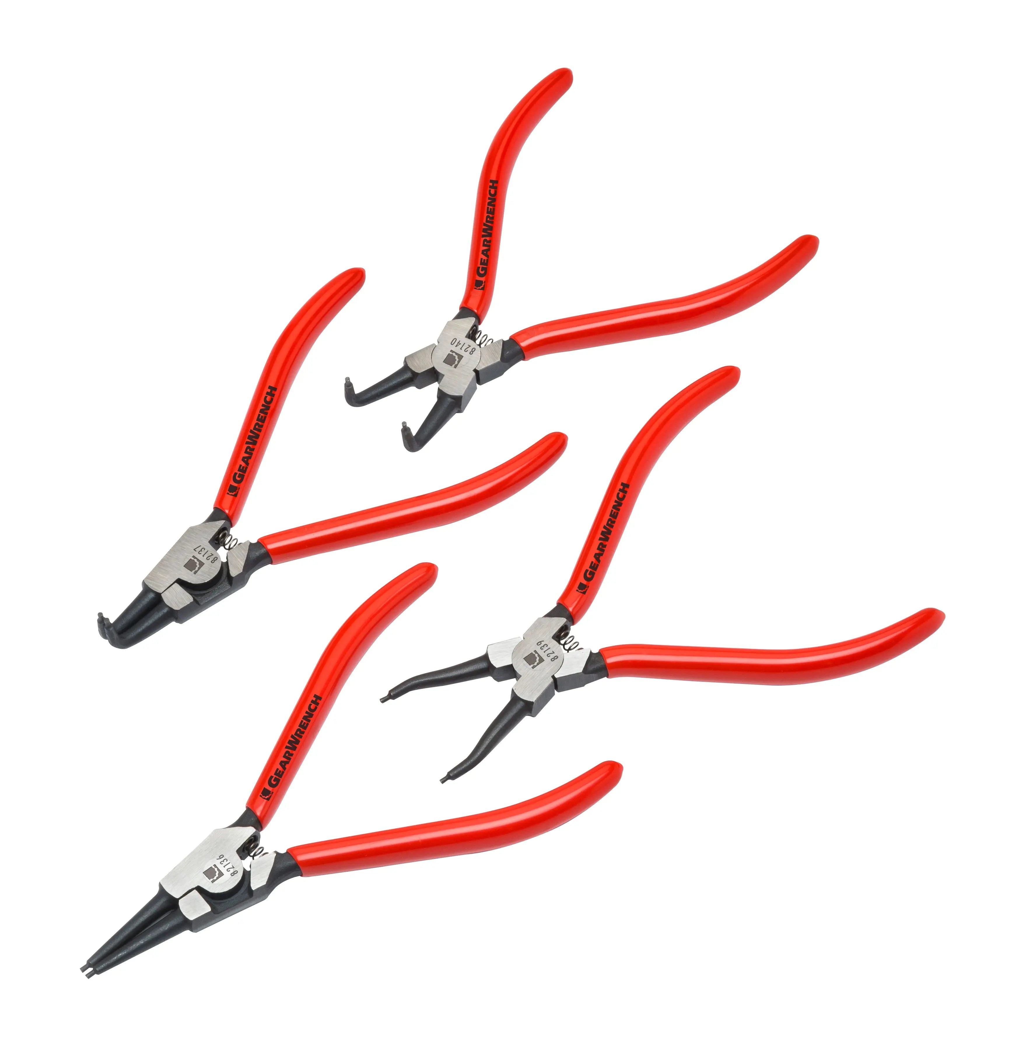 GEARWRENCH 4 Pc. 7" Fixed Tip Snap Ring Plier Set 82150 GEARWRENCH