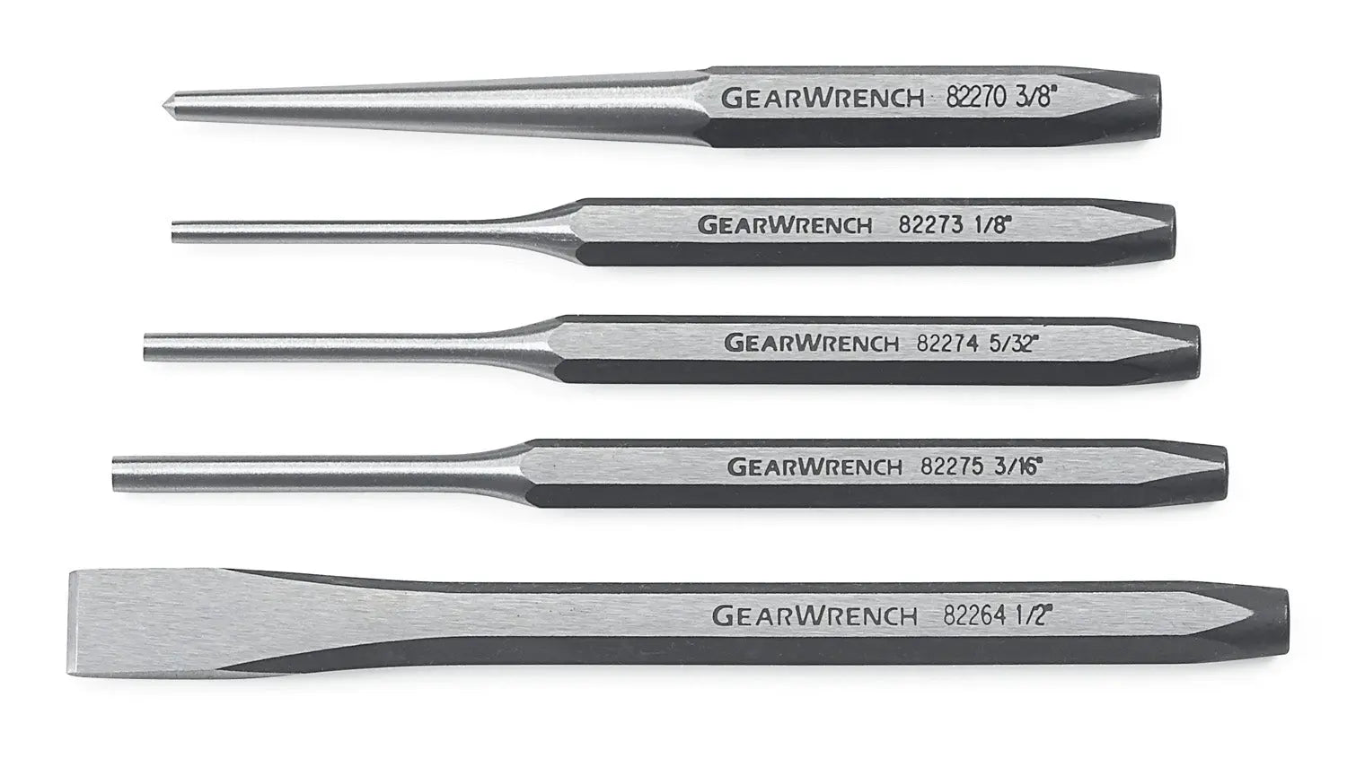 GEARWRENCH 5 Pc. Punch and Chisel Set 82304 GEARWRENCH