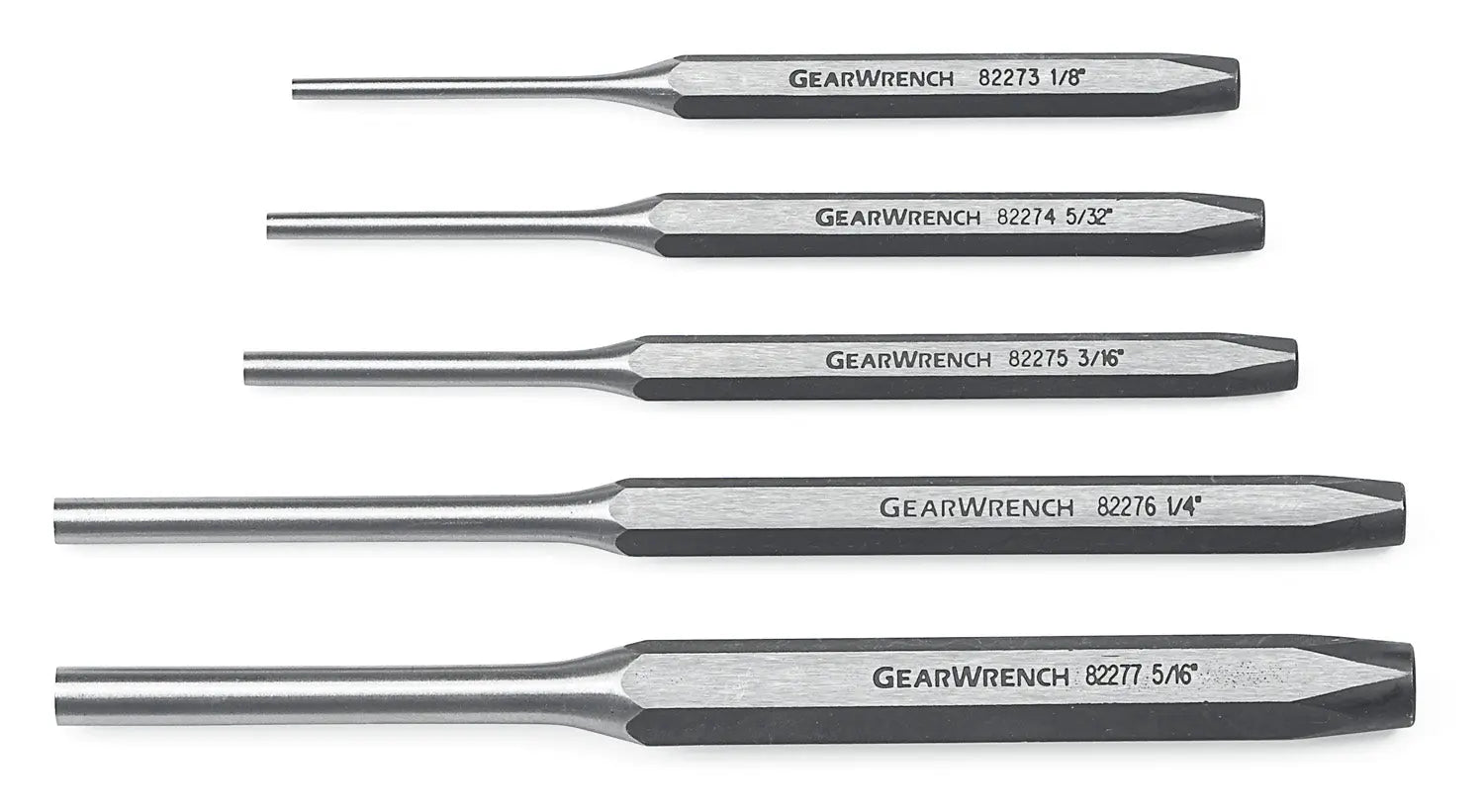 GEARWRENCH 5 Pc. Pin Punch Set 82309 Pin Punch Set GEARWRENCH