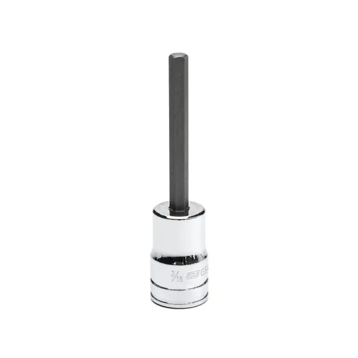 GEARWRENCH 3/8 in Drive Mid Length Hexagon SAE Bit Socket, 3/16 in - GW 82524 GEARWRENCH