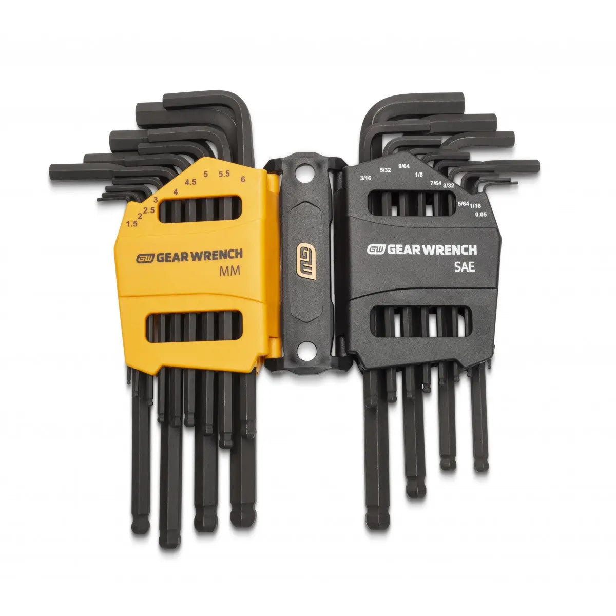GEARWRENCH 26 Piece SAE/Metric Ball End Long Arm Hex Key Set 83505 GEARWRENCH