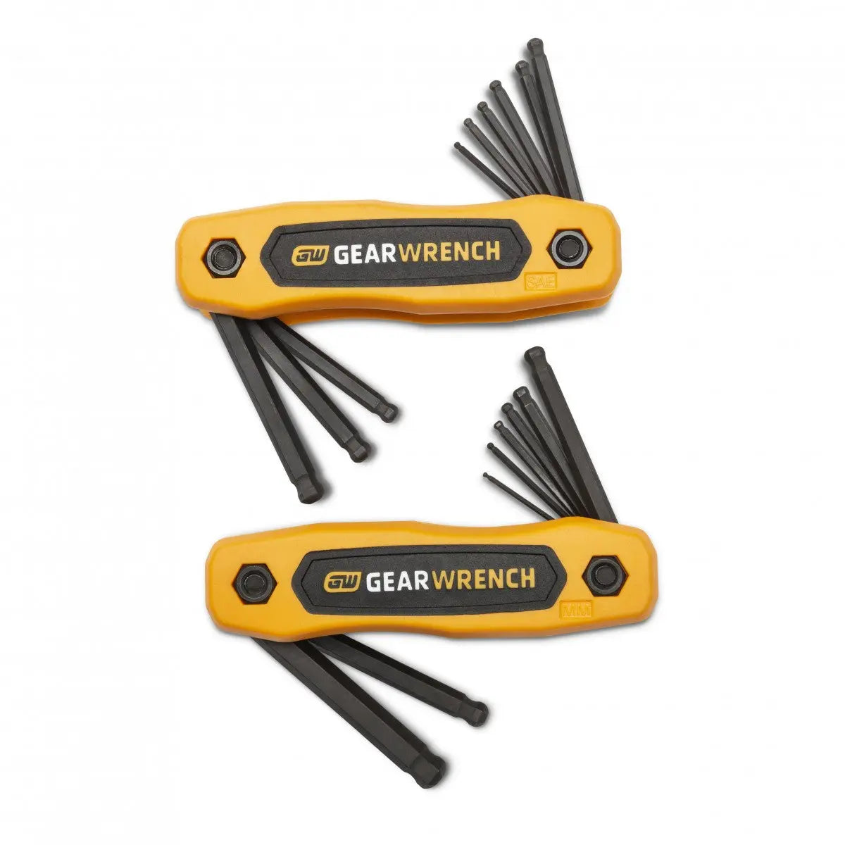 GEARWRENCH 17 Piece SAE/Metric Ball End Folding Hex Key Set 83511 GEARWRENCH