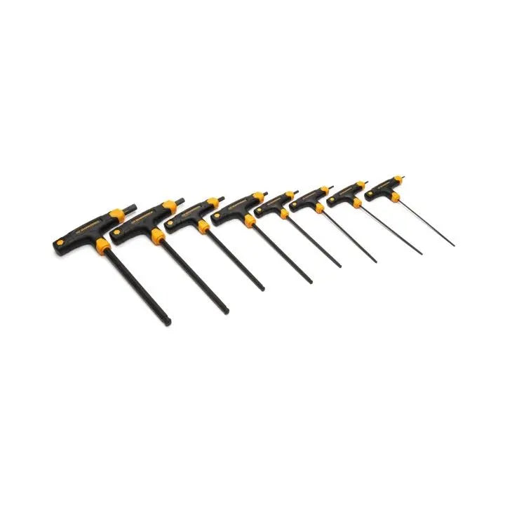 GEARWRENCH Set of 8 Metric T-Handle Ball End Hexagon Keys - GW 83520 Hexagon Key Set GEARWRENCH
