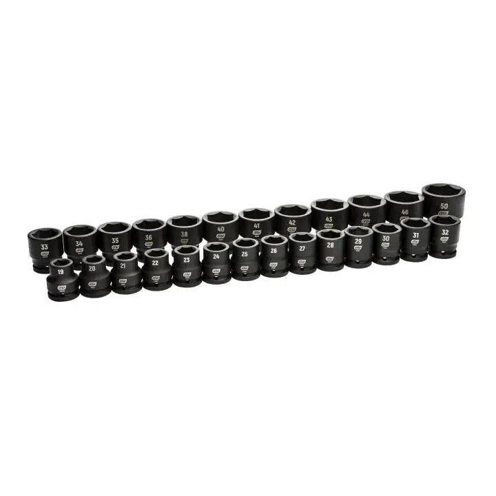 GEARWRENCH Set of 26 3/4 in Drive 6-Point Metric Impact Sockets - GW 84031 Socket Set GEARWRENCH