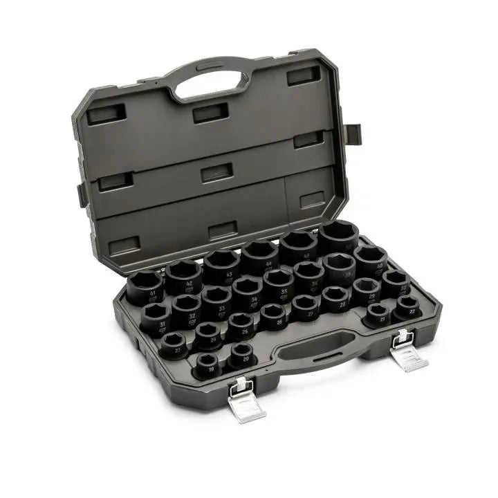 GEARWRENCH Set of 26 3/4 in Drive 6-Point Metric Impact Sockets - GW 84031 Socket Set GEARWRENCH