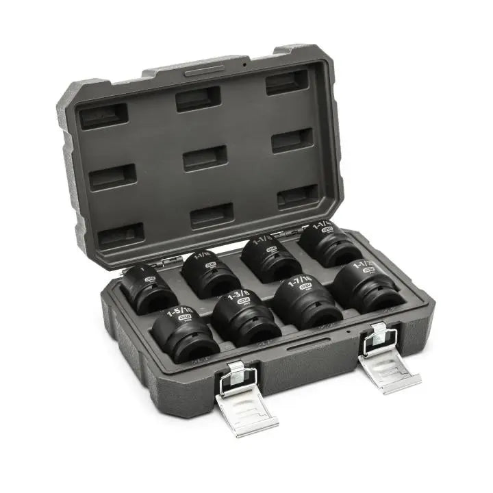 GEARWRENCH Set of 8 3/4 in Drive 6-Point SAE Impact Sockets - GW 84034 Socket Set GEARWRENCH