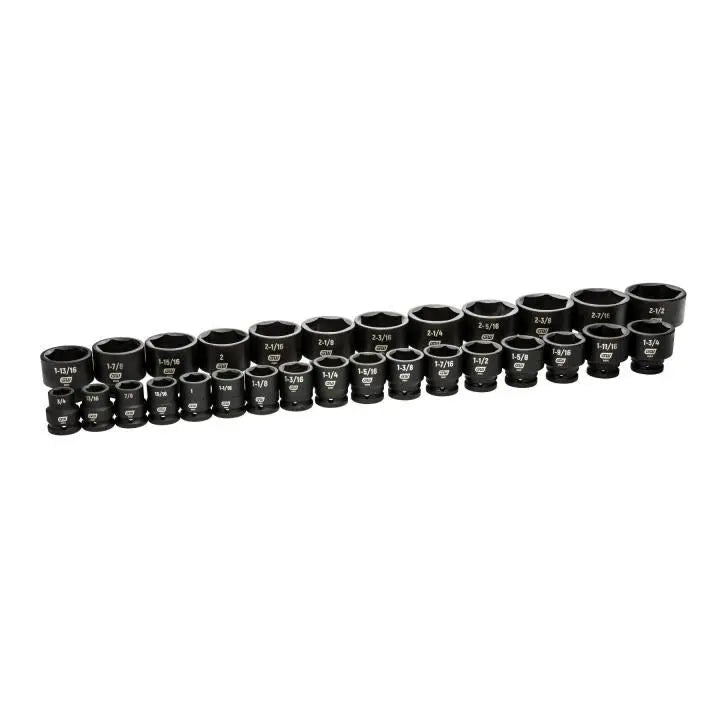 GEARWRENCH Set of 29 3/4 in Drive 6-Point SAE Impact Sockets - GW 84035 Socket Set GEARWRENCH