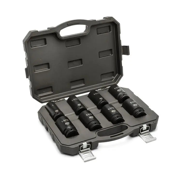 GEARWRENCH Set of 8 3/4 in Drive 6-Point Deep SAE Impact Sockets - GW 84036 Socket Set GEARWRENCH