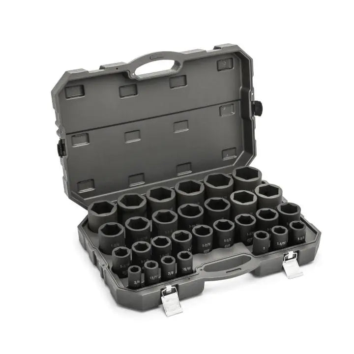 GEARWRENCH Set of 29 3/4 in Drive 6-Point SAE Deep Impact Sockets - GW 84037 Socket Set GEARWRENCH