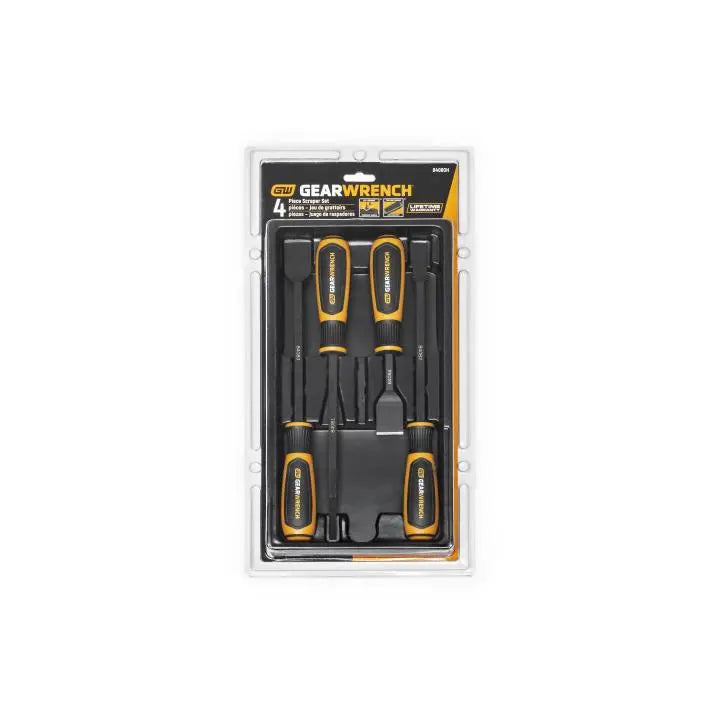 GEARWRENCH 4 Pc. Dual Material Wide Scraper Set 84080H