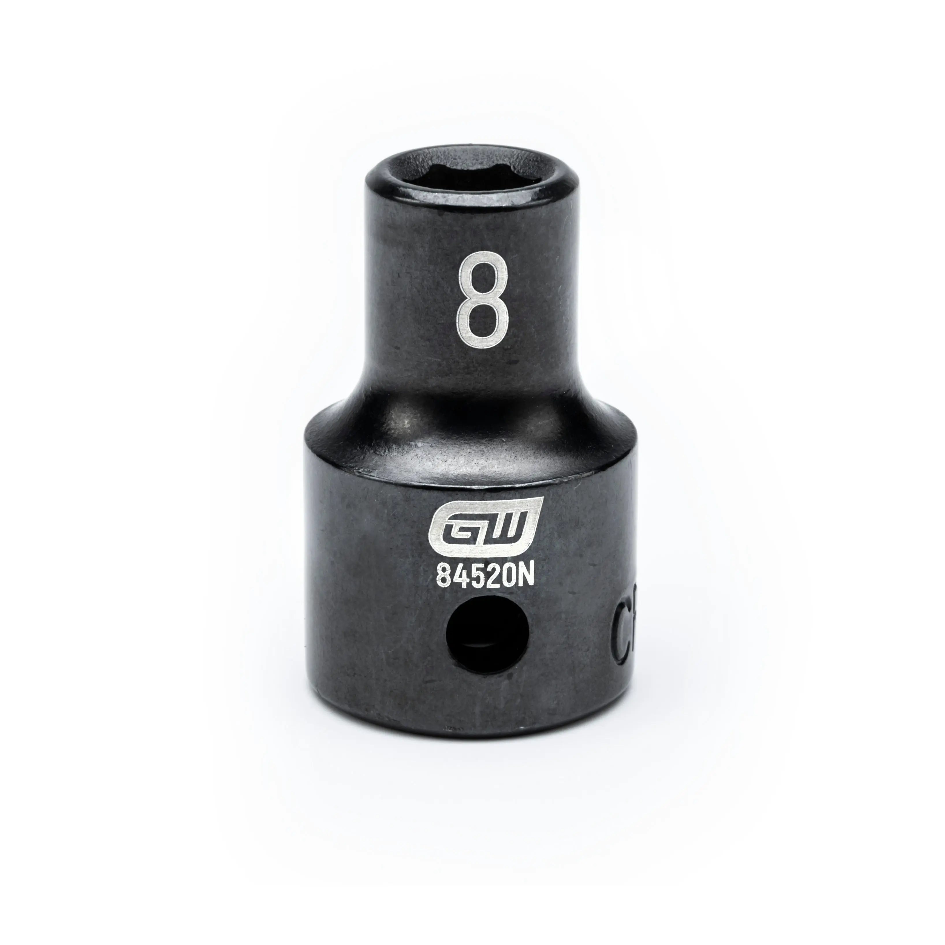 GEARWRENCH 1/2" Drive 6 Point Standard Impact Metric Socket 8mm 84520N Socket GEARWRENCH