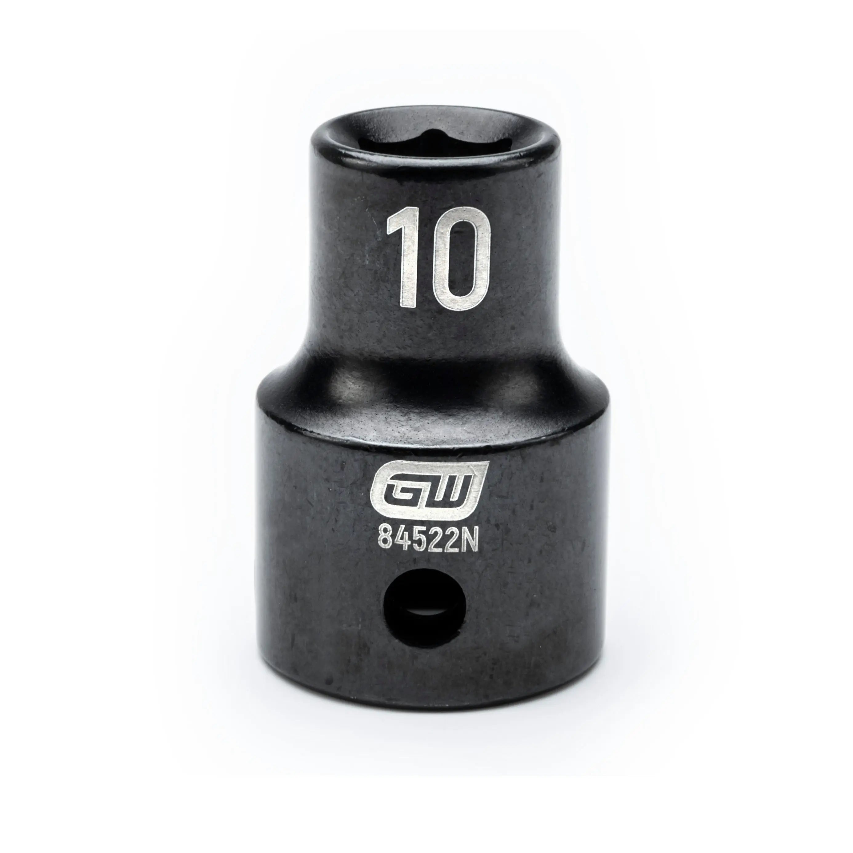 GEARWRENCH 1/2" Drive 6 Point Standard Impact Metric Socket 10mm 84522N Socket GEARWRENCH