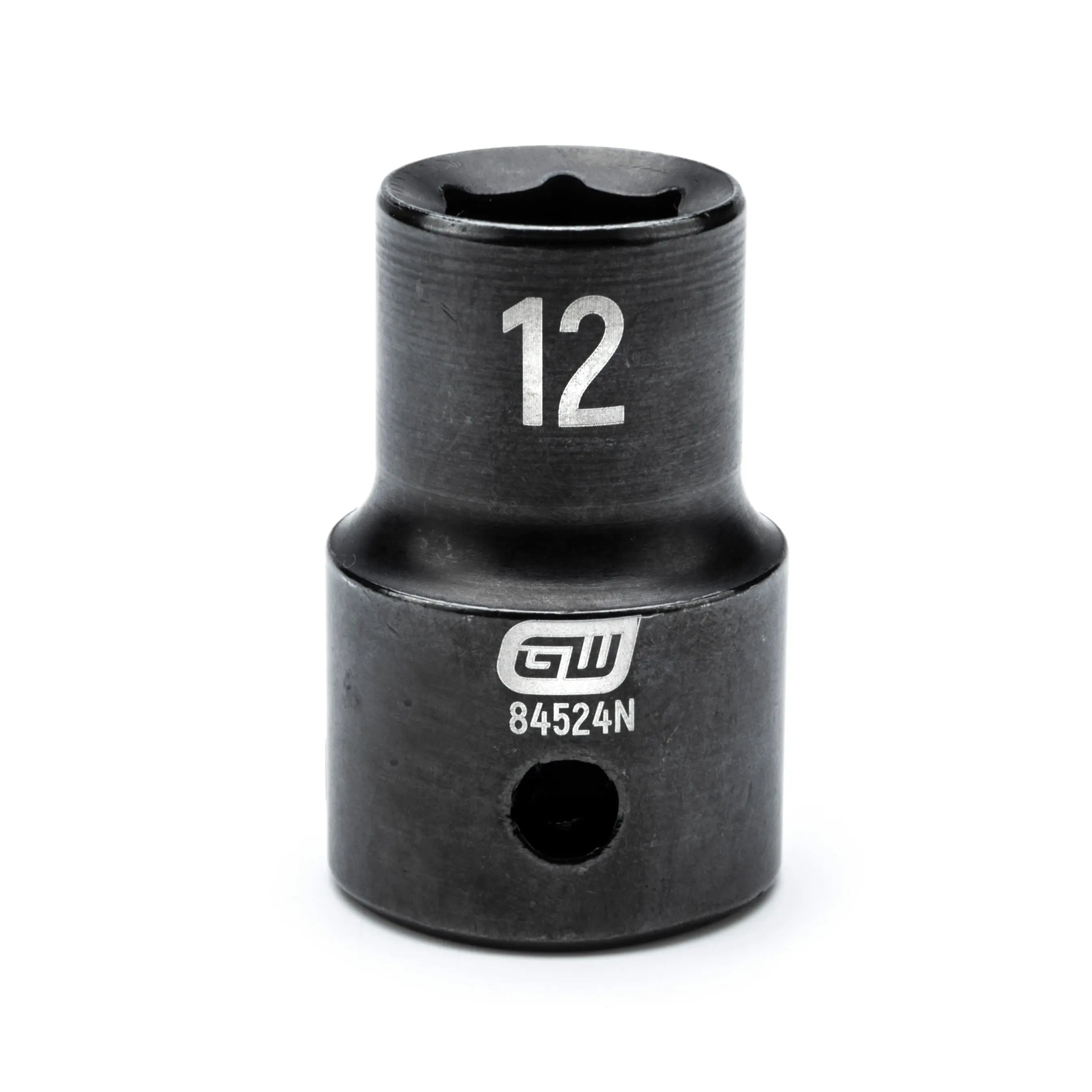 GEARWRENCH 1/2" Drive 6 Point Standard Impact Metric Socket 12mm 84524N Socket GEARWRENCH