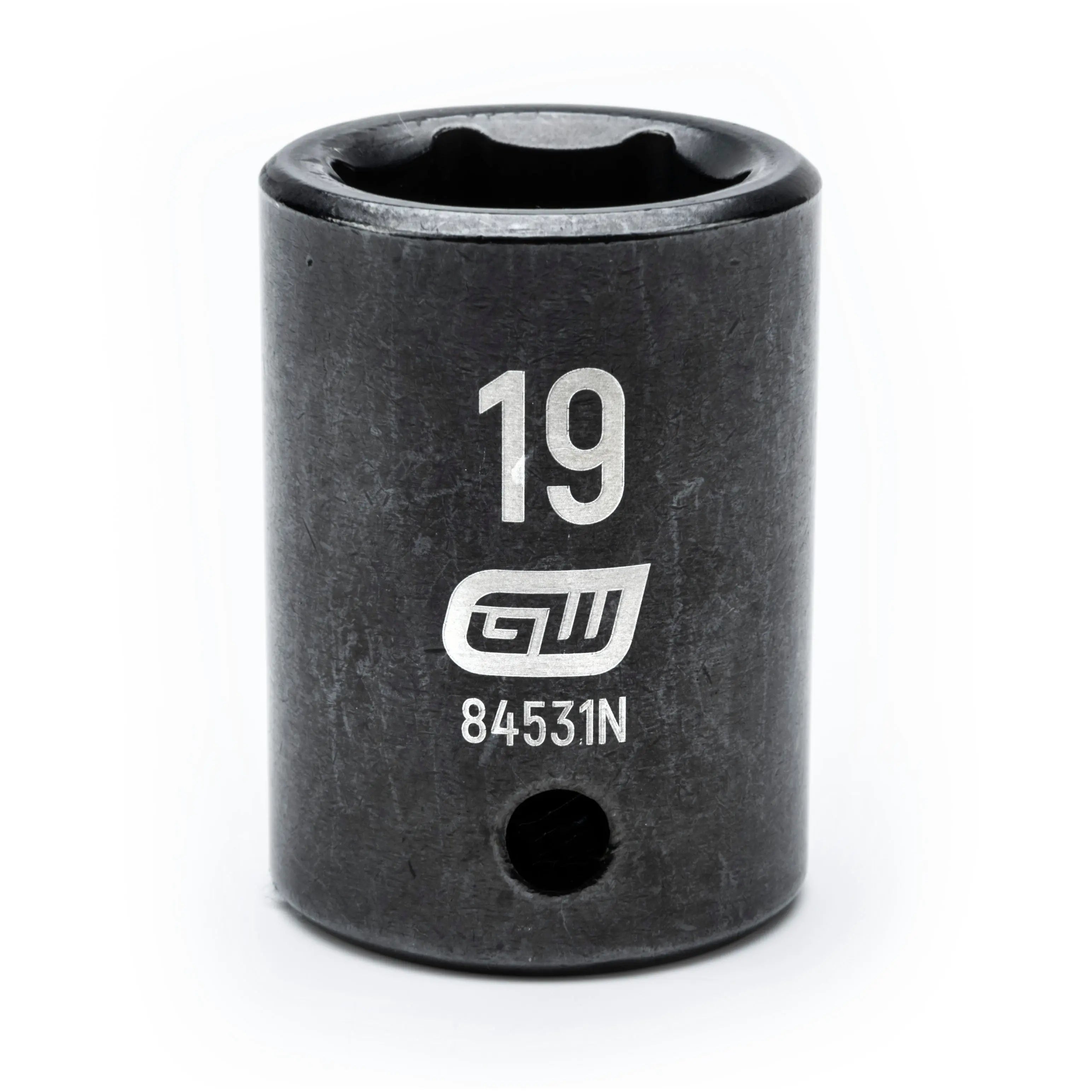 GEARWRENCH 1/2" Drive 6 Point Standard Impact Metric Socket 19mm 84531N Socket GEARWRENCH