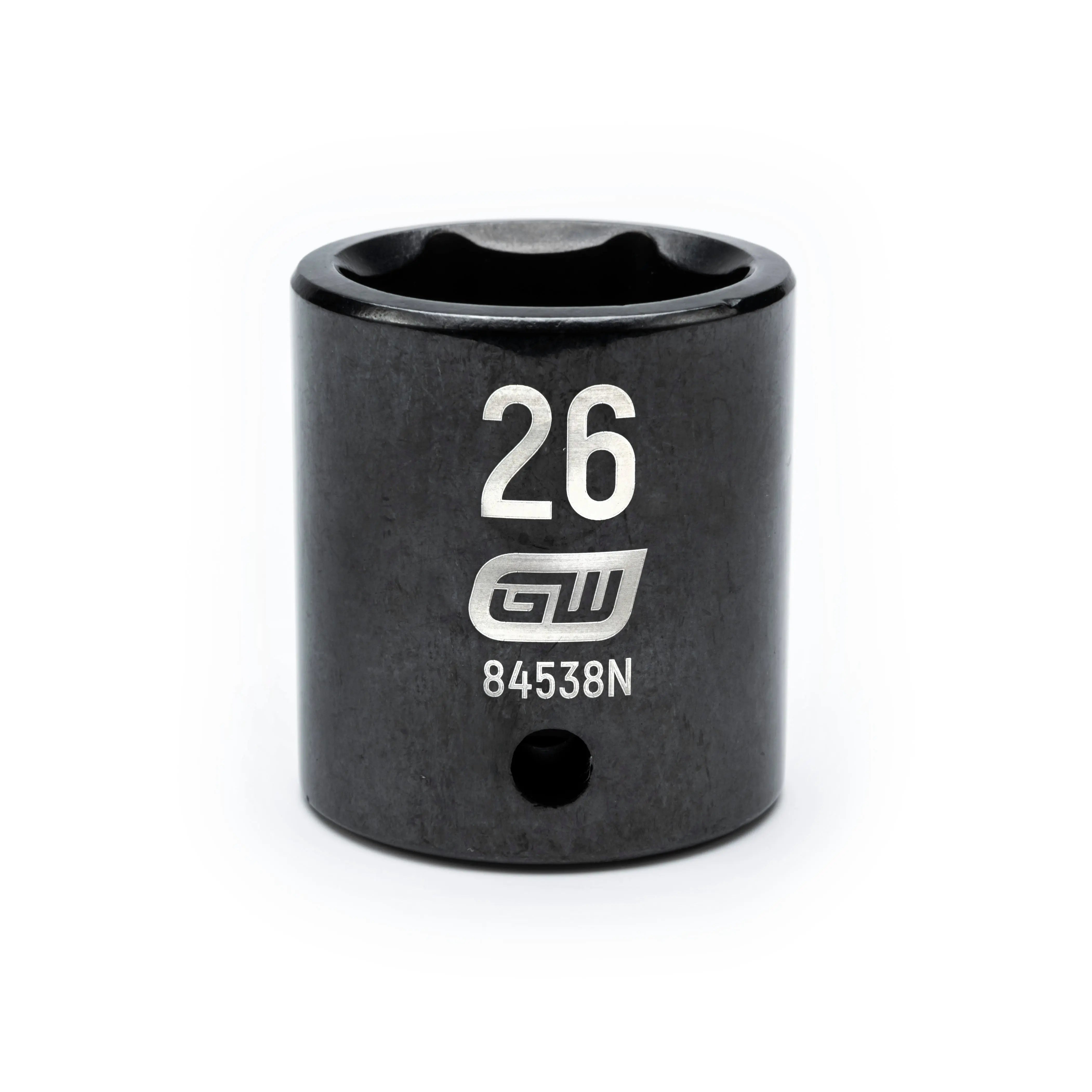 GEARWRENCH 1/2" Drive 6 Point Standard Impact Metric Socket 26mm 84538N Socket GEARWRENCH
