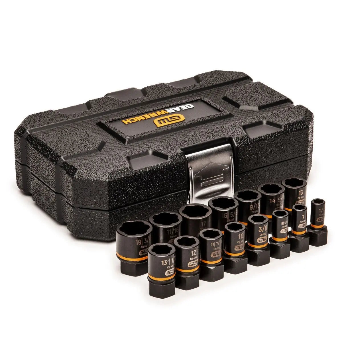 GEARWRENCH 15 Pc. 1/4" & 3/8" Drive Bolt Biter Impact Extraction Socket Set 84783 Socket Set GEARWRENCH